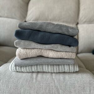 Women’s Gray and Blue Sweater Bundle